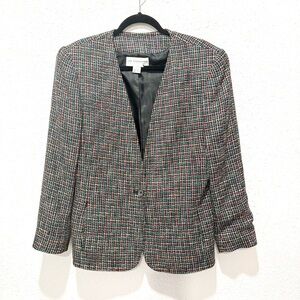 Liz Claiborne Multicolor Tweed Blazer 8